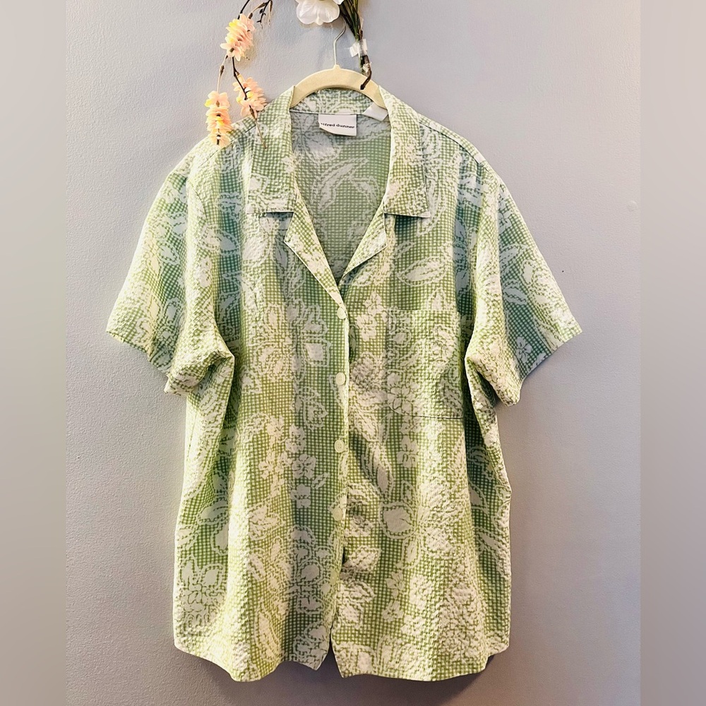 Hawaiian Shirt | Waffle knit | Hibiscus flowers | Beach | Coverup